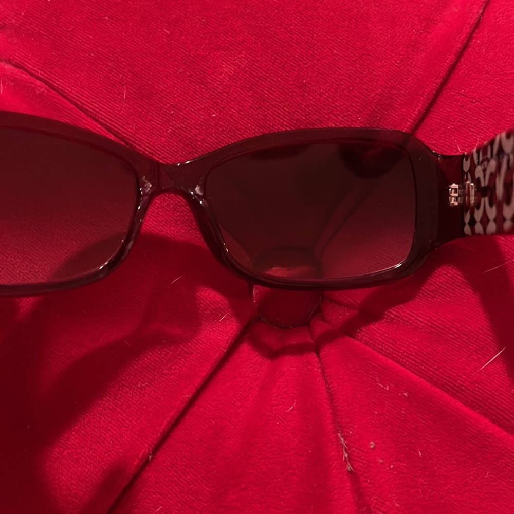 Coach Burgundy Sunglasses - Picture 6 of 8